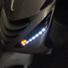 LED turn signals front - Smoke Audi Look - Piaggo Zip - Image 2