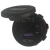 Quick Charge (QC3.0) and Power Delivery (PD3.0) - USB charger/socket with dual USB port and Voltmeter