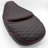 Original Duo Buddyseat - Black / Red Audi RS Pattern Stitching - Fits Sprint / Primavera - 1B004482000C2 - Image 2