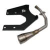 JM Tuning Front Bend tbv Akrapovič Exhaust - Vespa Sprint / Primavera / LX / S / Zip - 50cc 4T4V Scooters