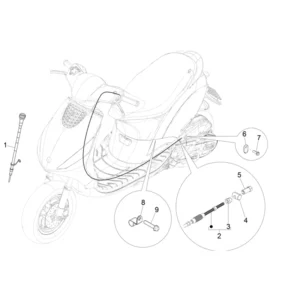 44. Piaggio Zip 50 IGET 4T 3V Euro5 - 45 km/h - 2021-2023 - LBMCD2100 - Parts Cables