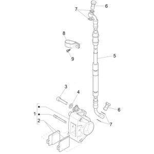 43. Piaggio Zip 50 IGET 4T 3V Euro5 - 45 km/h - 2021-2023 - LBMCD2100 - Parts Brake System