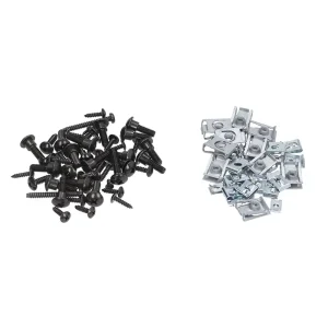 Mounting Kit Cap Set / Plating / Sheet Metal - 77-piece - Parkers and Speednuts - Complete Set - Piaggio Zip