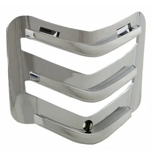 Original trim strips Grille Claxonneus - Vespa GTS models from 2014 onwards - Chrome / Black / Red - 1B000954