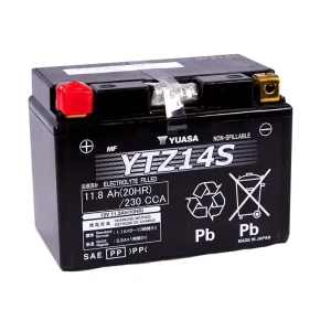 Battery YTZ14S - 12v-11.2Ah (incl. gel pack)
