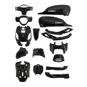 Hood set - Sym Fiddle 3 - 16-piece - Gloss Black