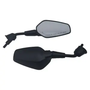 Mirror Set Short Sport - Vespa Sprint / Primavera - M10 - New model - Euro5+ - after 2024 - Gloss Black