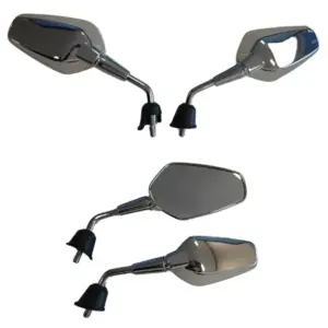 Mirror Set Short Sport - Vespa Sprint / Primavera - M10 - New model - Euro5+ - after 2024 - Chrome