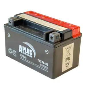 Battery YTX7A-BS 12v-6Ah (incl. gel or acid pack)